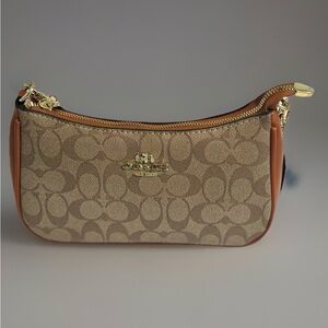 Coach Brown Signature Clutch